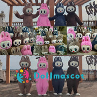 POP MART LABUBU Mascot Costumes Rabbit Cartoon Characters