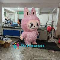 POP MART Labubu Inflatable Furry Plush Mascot Costume Anime Theme Rabbit Toy
