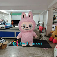 POP MART Labubu Inflatable Furry Plush Mascot Costume Anime Theme Rabbit Toy