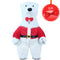 2.6M Inflatable Christmas Polar Bear Mascot - mascotk