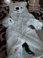 2.6M Inflatable Christmas Polar Bear Mascot - mascotk