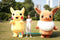 Inflatable Pikachu Eevee Mascot Costume - mascotk