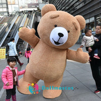 Inflatable Teddy Bear Plush Mascot Costume Suit - mascotk