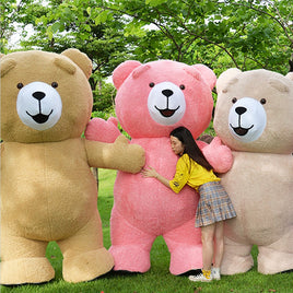 Inflatable Teddy Bear Plush Mascot Costume Suit - mascotk