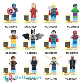 12pcs/lot 4.5CM Superhero Minifigures - dollmascot