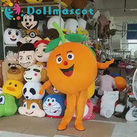 Orange Costume Mascot