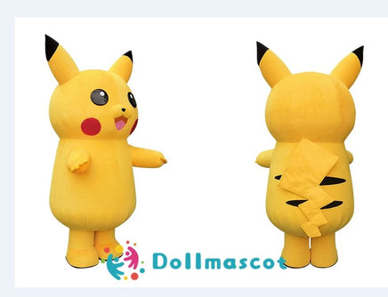 2M Inflatable Pikachu Mascot Costume With Battery - dollmascot
