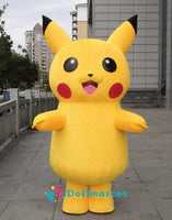 2M Inflatable Pikachu Mascot Costume With Battery - dollmascot