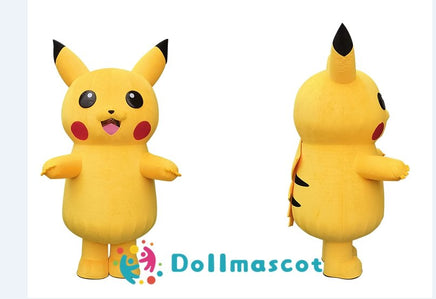 2M Inflatable Pikachu Mascot Costume With Battery - dollmascot