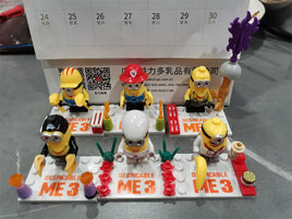 6pcs/lot Despicable Me Minions Minifigures - dollmascot