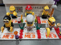 6pcs/lot Despicable Me Minions Minifigures - dollmascot