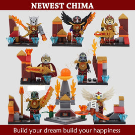 8pcs/lot CHIMA Minifigures - dollmascot