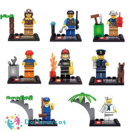 8pcs/lot CITY Minifigures - dollmascot