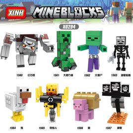 8pcs/lot Minecraft Minifigures X0294 - dollmascot