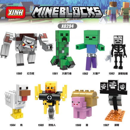 8pcs/lot Minecraft Minifigures X0294 - dollmascot