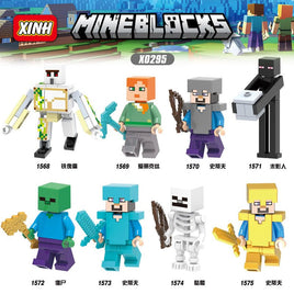 8pcs/lot Minecraft Minifigures X0295 - dollmascot