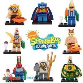 8pcs/lot SpongeBob SquarePants Minifigures - dollmascot