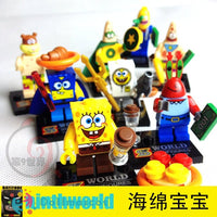 8pcs/lot SpongeBob SquarePants Minifigures - dollmascot