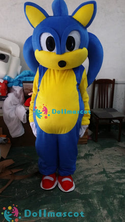 Adults Sonic Mascot Costume Suits - dollmascot