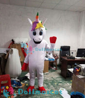 Adults unicorn Mascot Costume - dollmascot