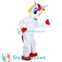 Adults unicorn Mascot Costume - dollmascot