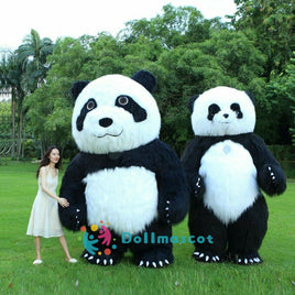 Aldult Inflatable Panda Mascot Costume - dollmascot