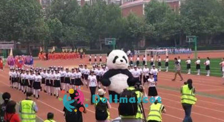 Aldult Inflatable Panda Mascot Costume - dollmascot