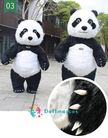 Aldult Inflatable Panda Mascot Costume - dollmascot