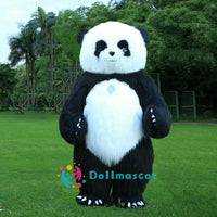 Aldult Inflatable Panda Mascot Costume - dollmascot