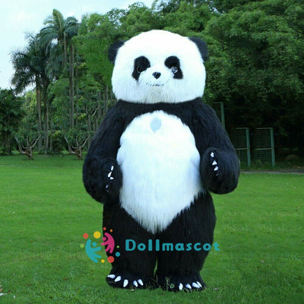 Aldult Inflatable Panda Mascot Costume - dollmascot