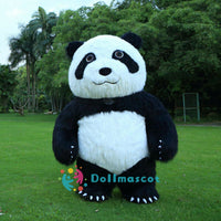 Aldult Inflatable Panda Mascot Costume - dollmascot