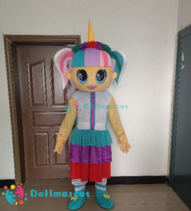 Arale Cute Deluxe Unicorn Doll Girl Mascot Costume - dollmascot