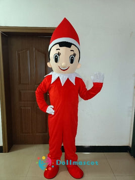 Christmas Elf Boy Mascot Costume - dollmascot