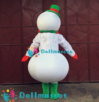 Christmas Snowman Cartoon Dolls Costumes - dollmascot