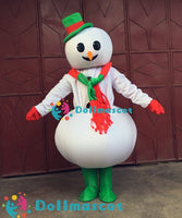 Christmas Snowman Cartoon Dolls Costumes - dollmascot