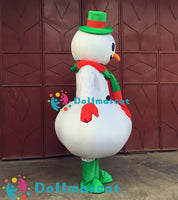 Christmas Snowman Cartoon Dolls Costumes - dollmascot