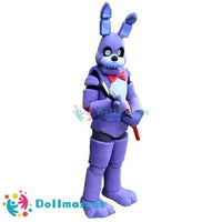 Freddy FNAF Creepy Bunny Adult Mascot Costume - dollmascot