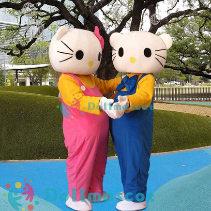 HELLO Kitty Cat Mascot Costume - dollmascot