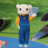 HELLO Kitty Cat Mascot Costume - dollmascot