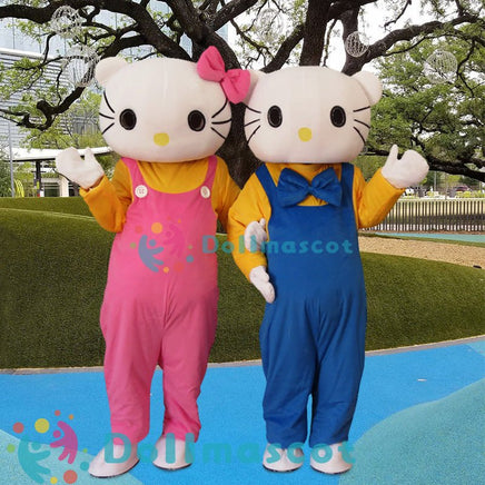 HELLO Kitty Cat Mascot Costume - dollmascot