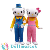HELLO Kitty Cat Mascot Costume - dollmascot