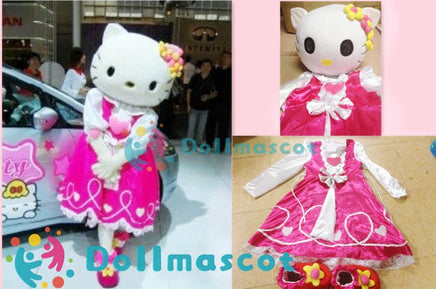 HELLO Kitty Cat Mascot Costume - dollmascot
