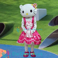 HELLO Kitty Cat Mascot Costume - dollmascot