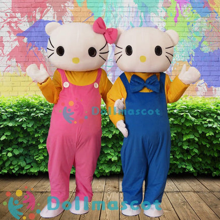 HELLO Kitty Cat Mascot Costume - dollmascot