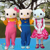 HELLO Kitty Cat Mascot Costume - dollmascot