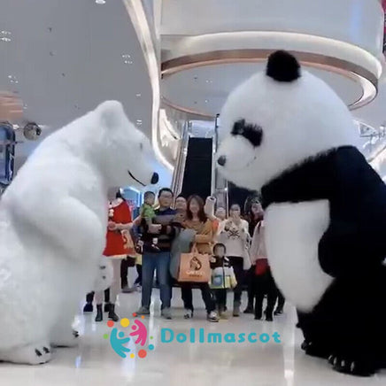 Inflatable Polar Bear Mascot Costume - dollmascot