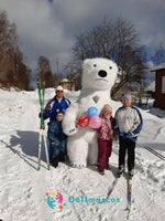Inflatable Polar Bear Mascot Costume - dollmascot