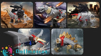 Transformers Dinosaur Combat Team 5 in 1 Alloy Version - dollmascot