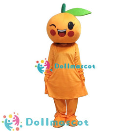 Women little orange Costume Mascot - dollmascot